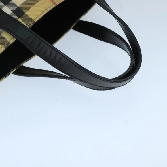 BURBERRY Nova Check Hand Bag PVC Beige Auth - Picture 7 of 16